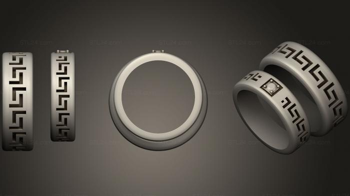 Ювелирные перстни и кольца (Кольцо 97, JVLRP_0579) 3D модель для ЧПУ станка